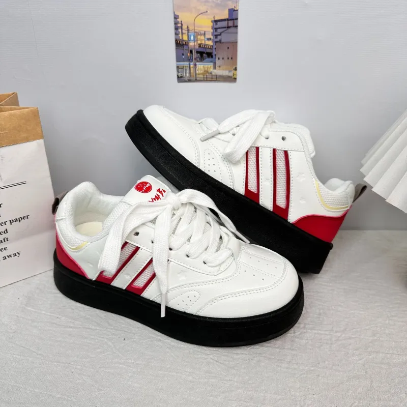 BINGO DUCK Slip Resistant And Breathable Low Top Skateboard Shoes Women's-15