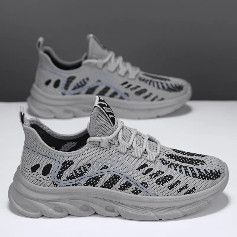 BINGO DUCK Coverage Breathable Low Top Chunky Sneakers Men's-1