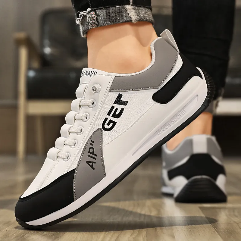 BINGO DUCK Slip Resistant Breathable Cushioning Low Top Casual Shoes Men's-5