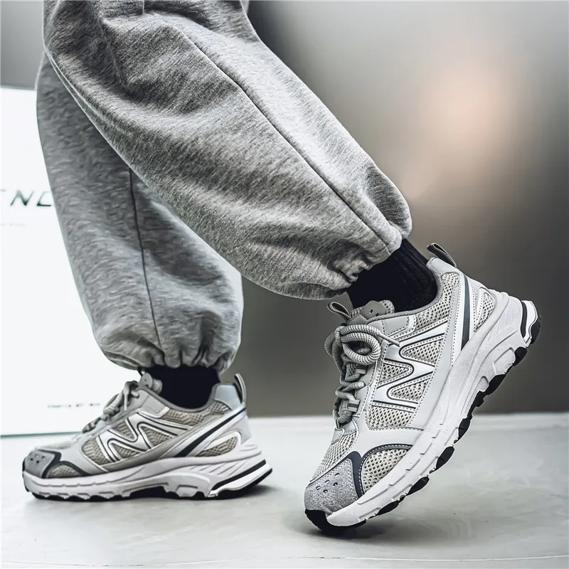 BINGO DUCK Coverage Slip Resistant Low Top Chunky Sneakers Men's-5