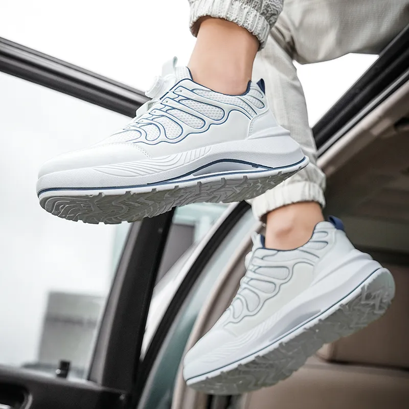 BINGO DUCK Coverage Breathable Low Top Chunky Sneakers Men's-5