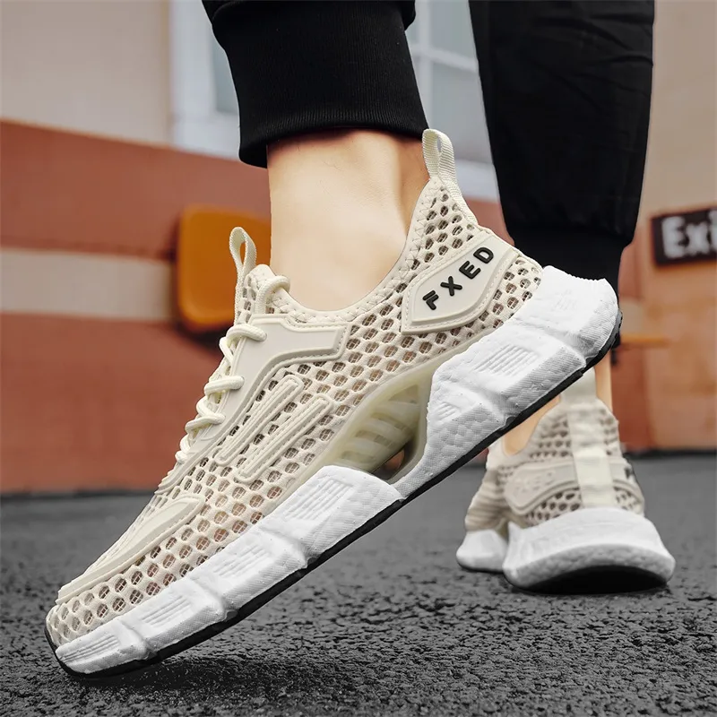 BINGO DUCK Casual Shoes Men Low Top Beige/Blue/Black-9