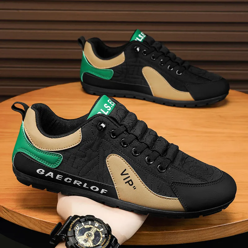 BINGO DUCK Slip Resistant Low Top Skateboard Shoes Men's-15