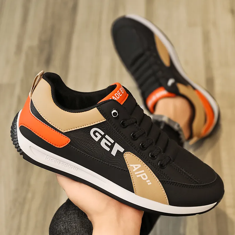 BINGO DUCK Slip Resistant Breathable Cushioning Low Top Casual Shoes Men's-16