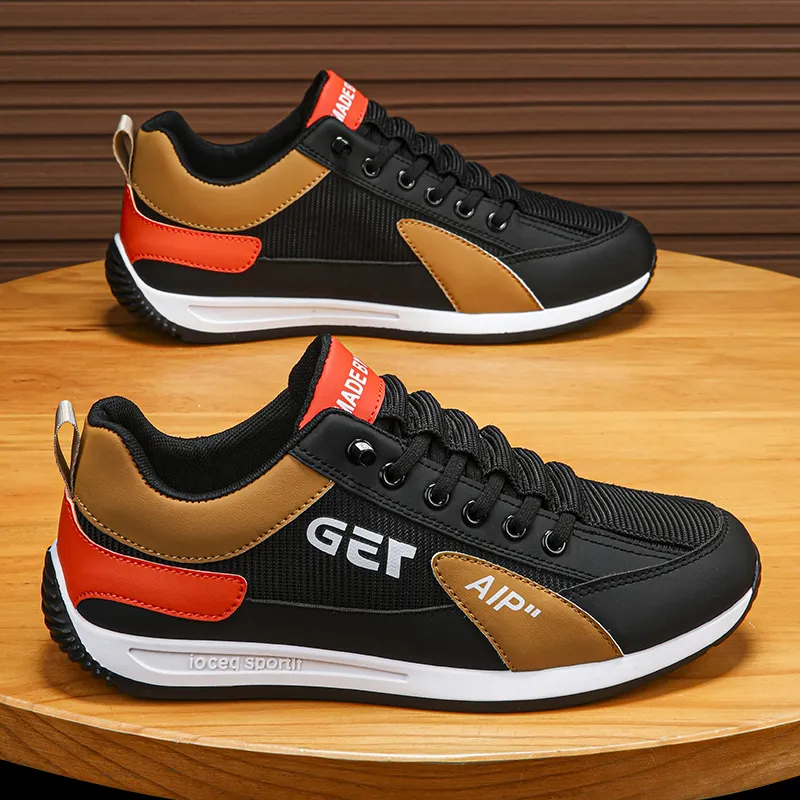 BINGO DUCK Slip Resistant Low Top Casual Shoes Men's-17
