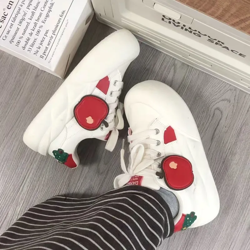 BINGO DUCK Coverage Height Increase Low Top Skateboard Shoes Women's-8