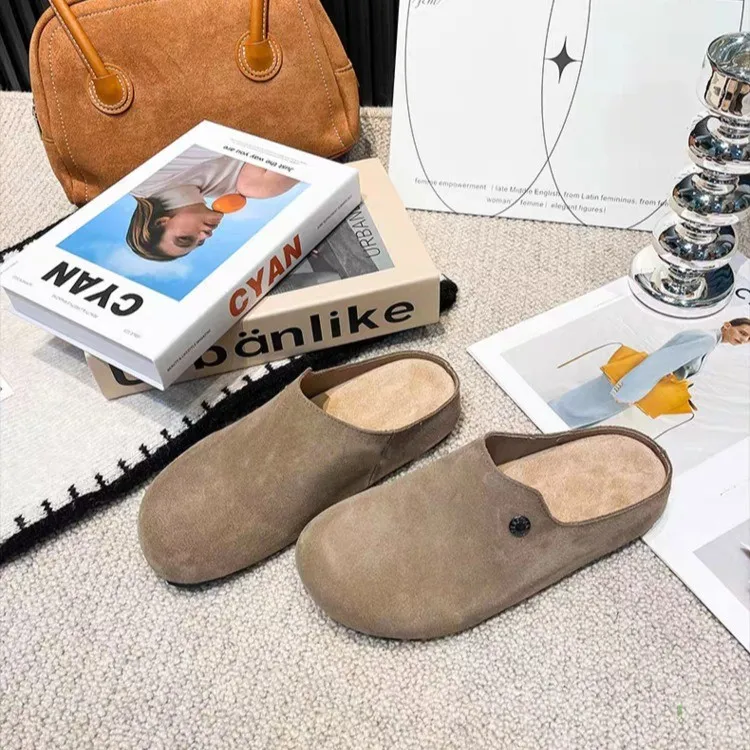 BINGO DUCK Abrasion Resistant Closed Toe Slippers Women's-6