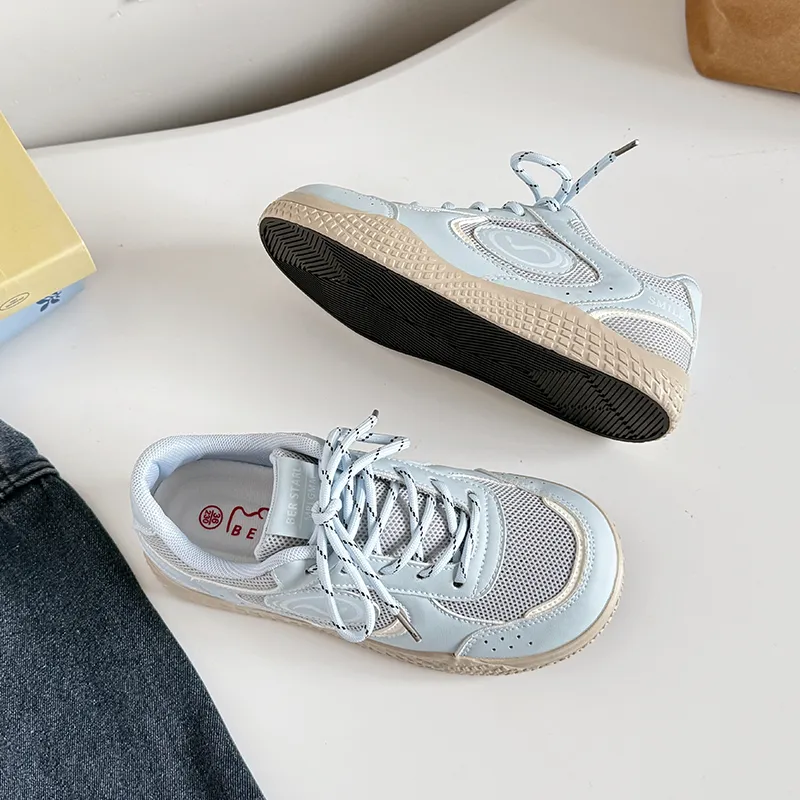 BINGO DUCK Slip Resistant Low Top Skateboard Shoes Women's-16