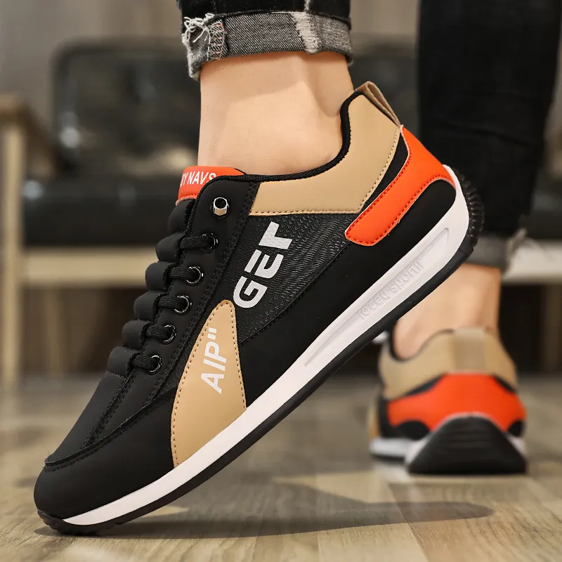 BINGO DUCK Slip Resistant Breathable Cushioning Low Top Casual Shoes Men's-18