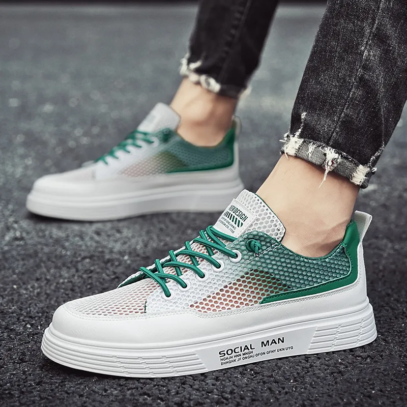BINGO DUCK Slip Resistant Low Top Skateboard Shoes Men's-8