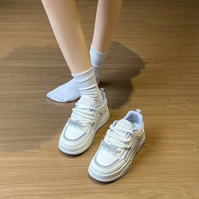 BINGO DUCK Coverage Height Increase Low Top Chunky Sneakers Women's-7