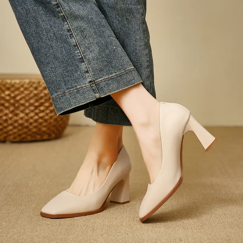 PARK DANCE Chunky Heel High Heels Women's-1