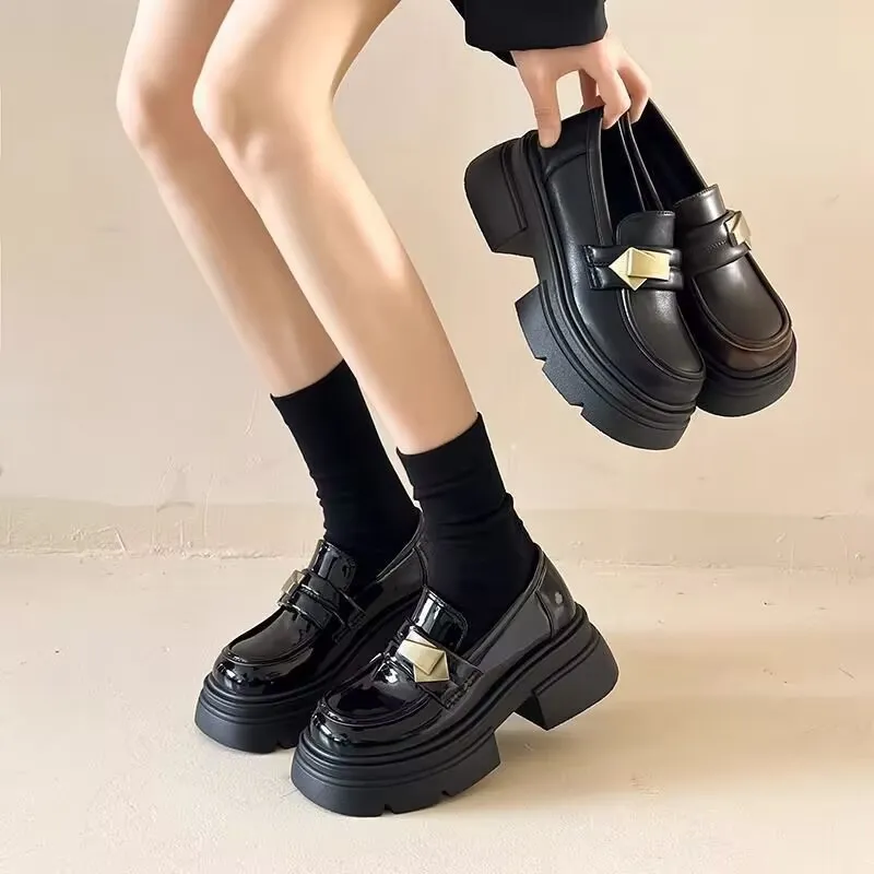 BINGO DUCK Loafers Women's Black-2