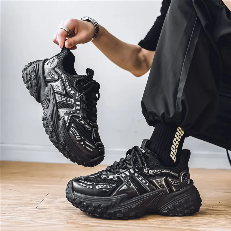 BINGO DUCK Coverage, Breathable, Height Increasing Low Top Chunky Sneakers Men's-14