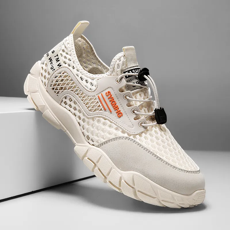 BINGO DUCK Slip Resistant And Breathable Low Top Casual Shoes Men's-5