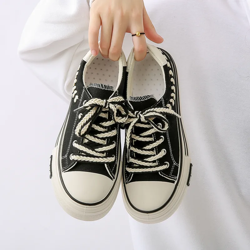BINGO DUCK Slip Resistant And Breathable Low Top Canvas Shoes Women's-13