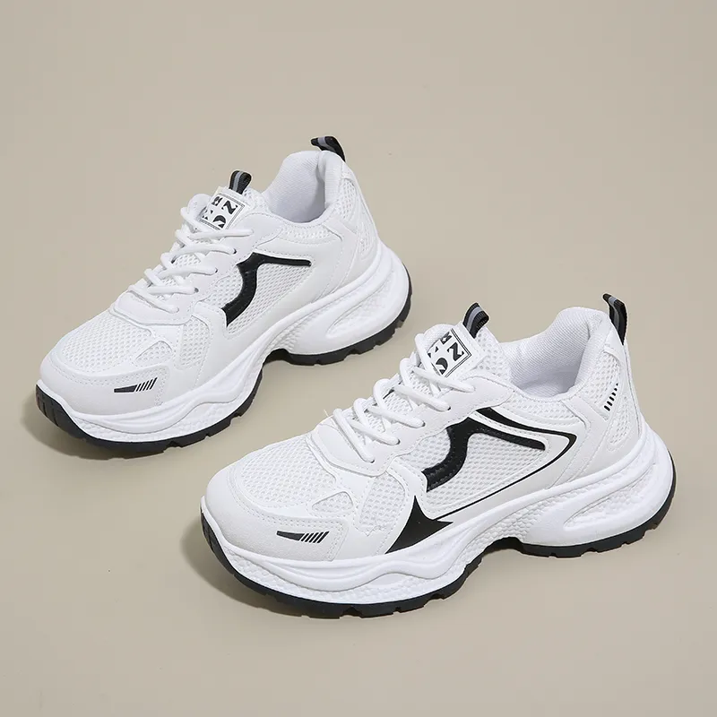 BINGO DUCK Slip Resistant And Breathable Low Top Chunky Sneakers Women's-8