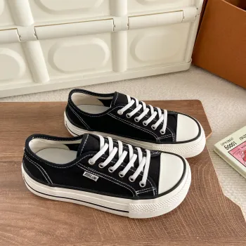 JimiXiong Breathable Low Top Canvas Shoes Women's