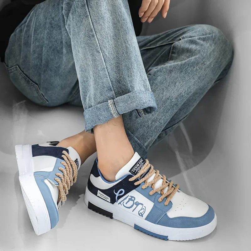 BINGO DUCK Slip Resistant Low Top Skateboard Shoes Men's-10