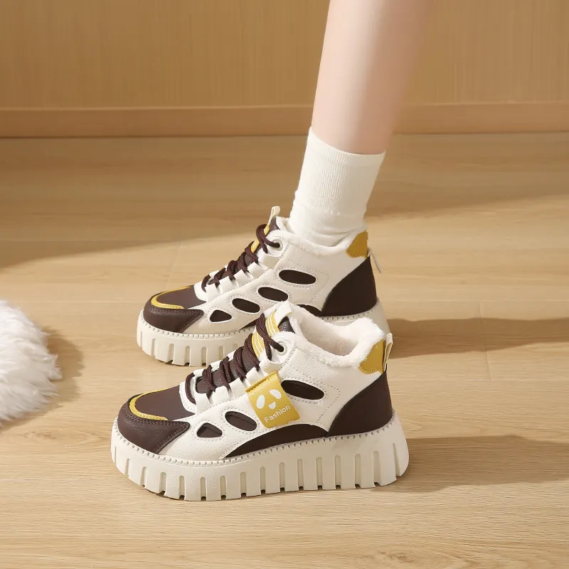 BINGO DUCK Height Increasing High Top Casual Shoes Women's-2