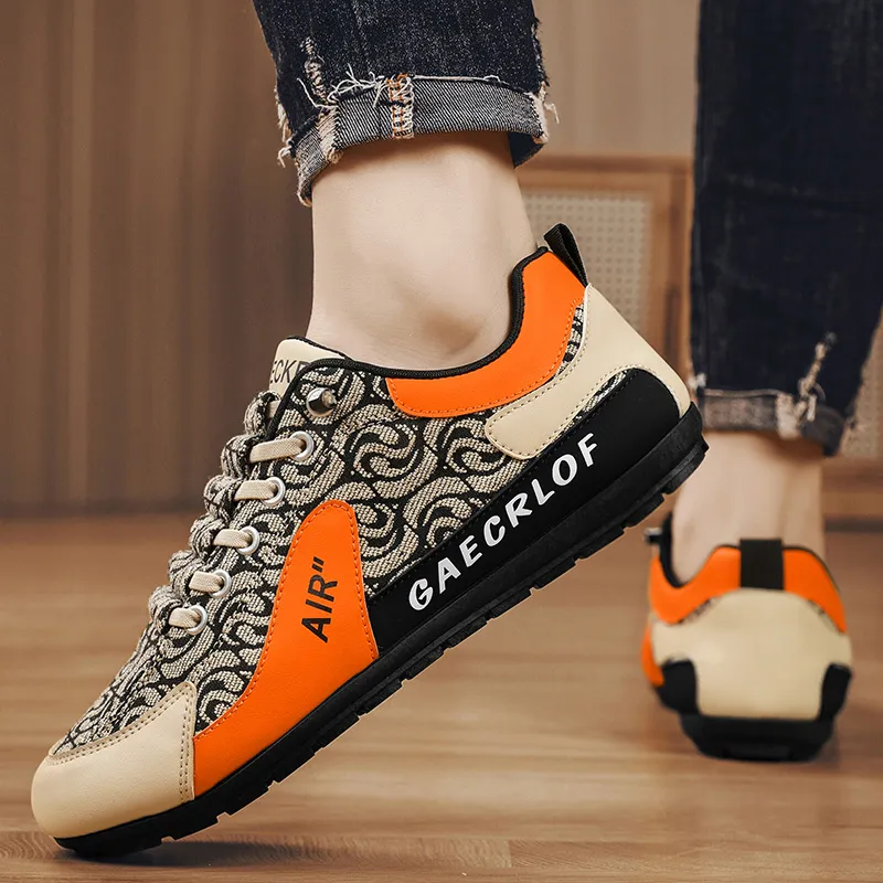 BINGO DUCK Slip Resistant Low Top Casual Shoes Men's-16