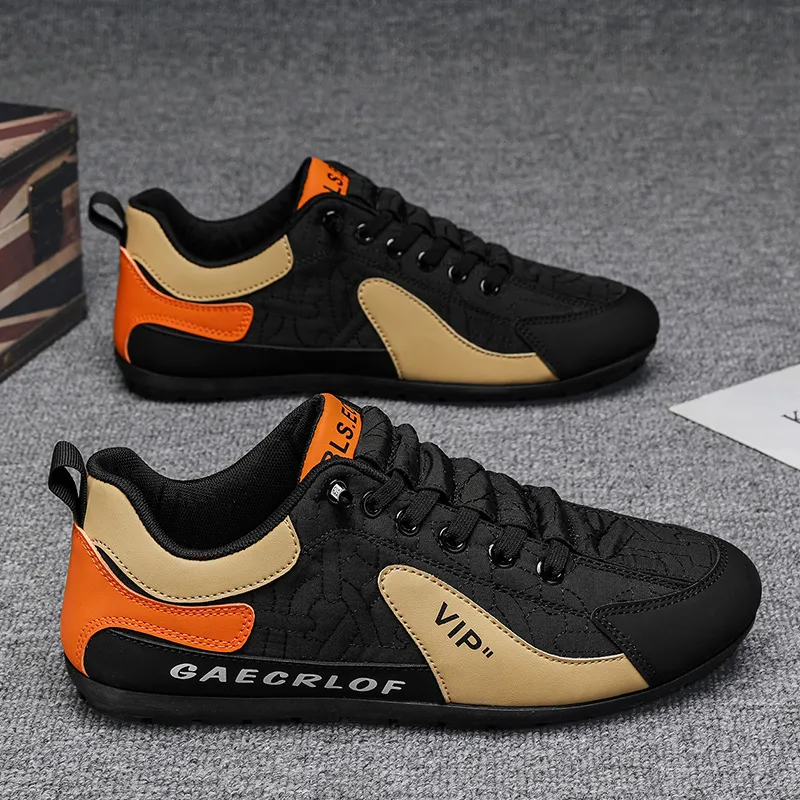 BINGO DUCK Slip Resistant Low Top Skateboard Shoes Men's-1