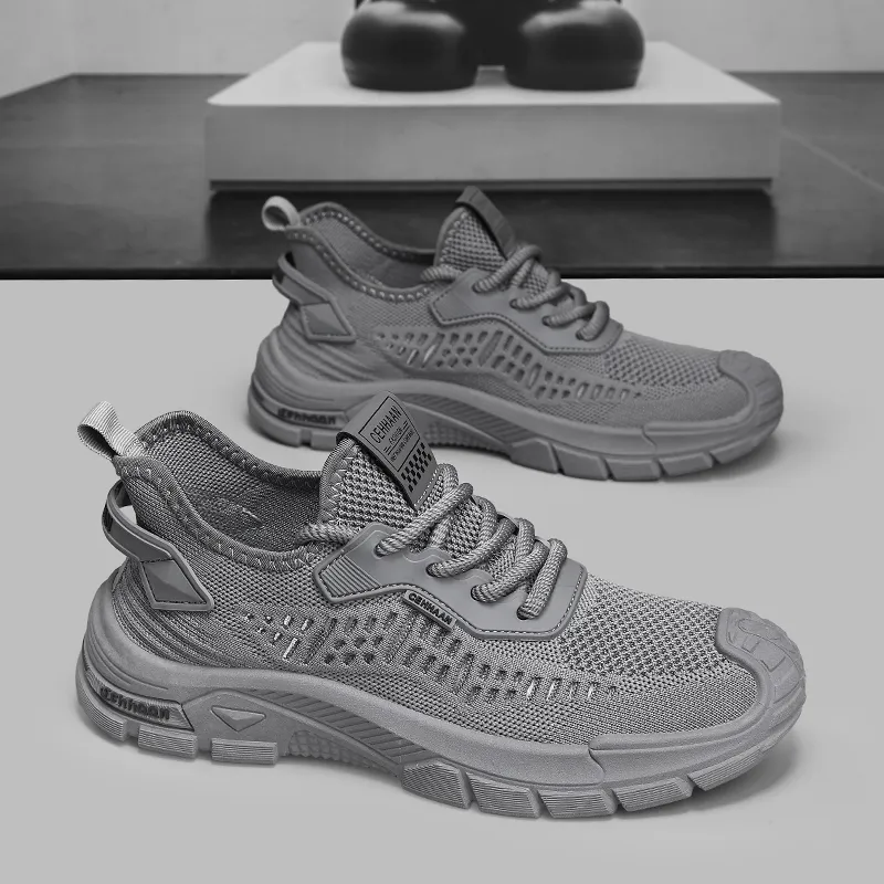 BINGO DUCK Slip Resistant And Breathable Low Top Casual Shoes Men's-4