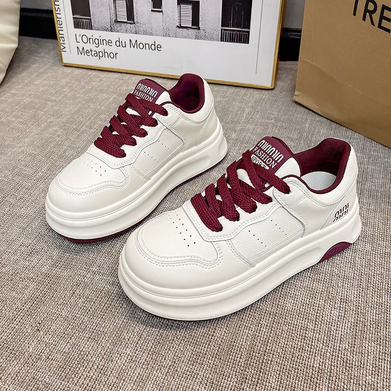 BINGO DUCK Slip Resistant Low Top Skateboard Shoes Women's-23