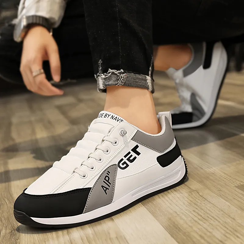 BINGO DUCK Slip Resistant Breathable Cushioning Low Top Casual Shoes Men's-4