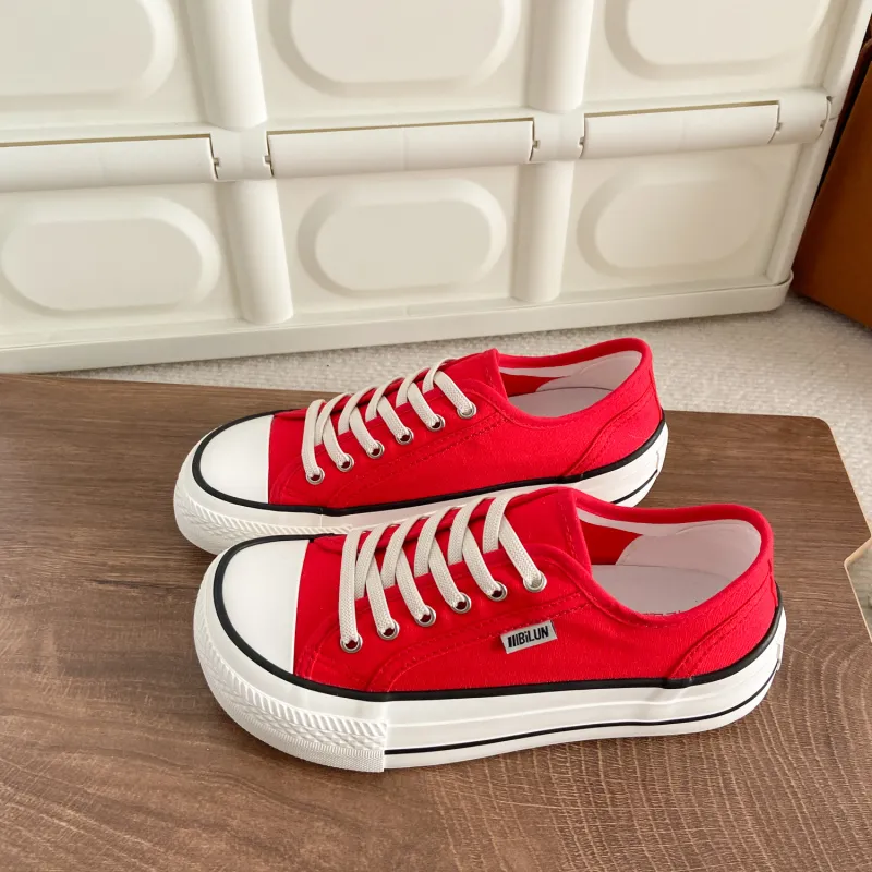JimiXiong Breathable Low Top Canvas Shoes Women's-9