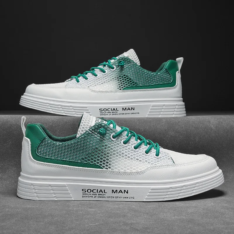 BINGO DUCK Slip Resistant Low Top Skateboard Shoes Men's-12