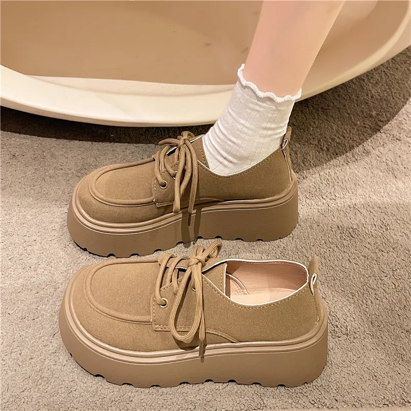 BINGO DUCK Slip Resistant Height Increasing Low Top Casual Shoes Women's-1
