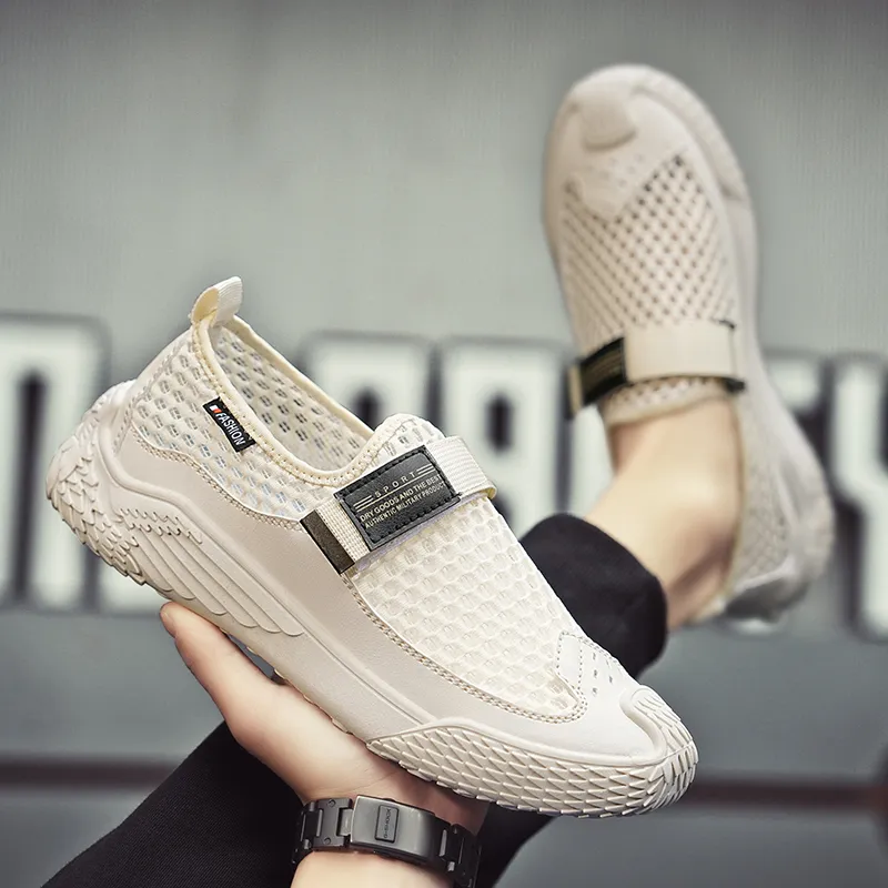 BINGO DUCK Slip Resistant Low Top Casual Shoes Men's-7