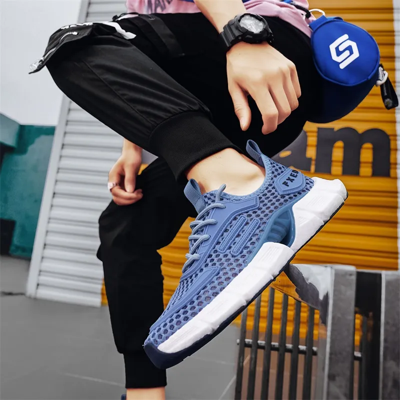 BINGO DUCK Casual Shoes Men Low Top Beige/Blue/Black-5