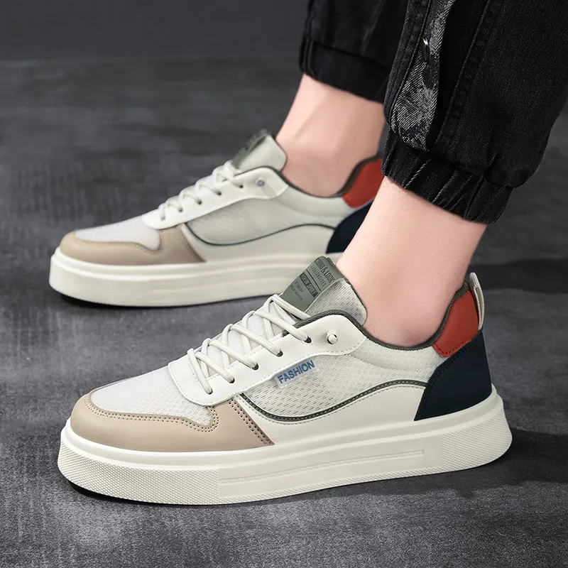 BINGO DUCK Slip Resistant Shock Absorbers Low Top Skateboard Shoes Men's-4