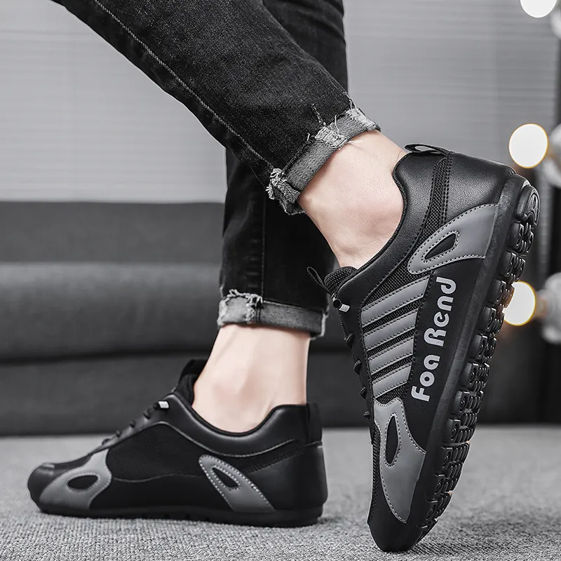 BINGO DUCK Shock Absorbers With Slip Resistant Features Low Top Casual Shoes Men's-11