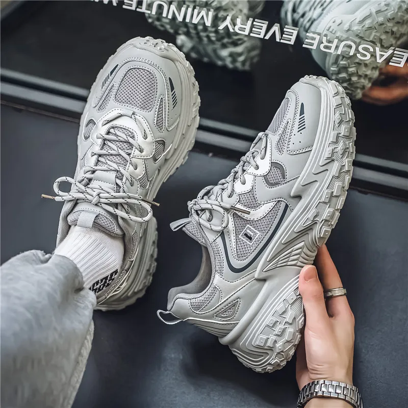 BINGO DUCK Coverage Breathable Low Top Chunky Sneakers Men's-5