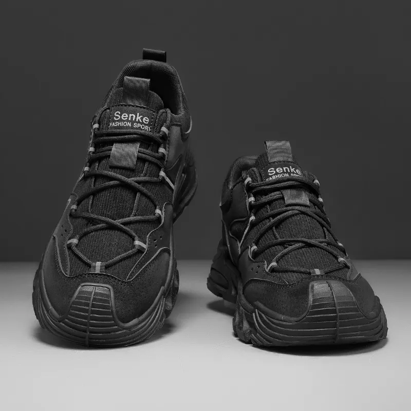 BINGO DUCK Slip Resistant And Breathable Low Top Casual Shoes Men's-4