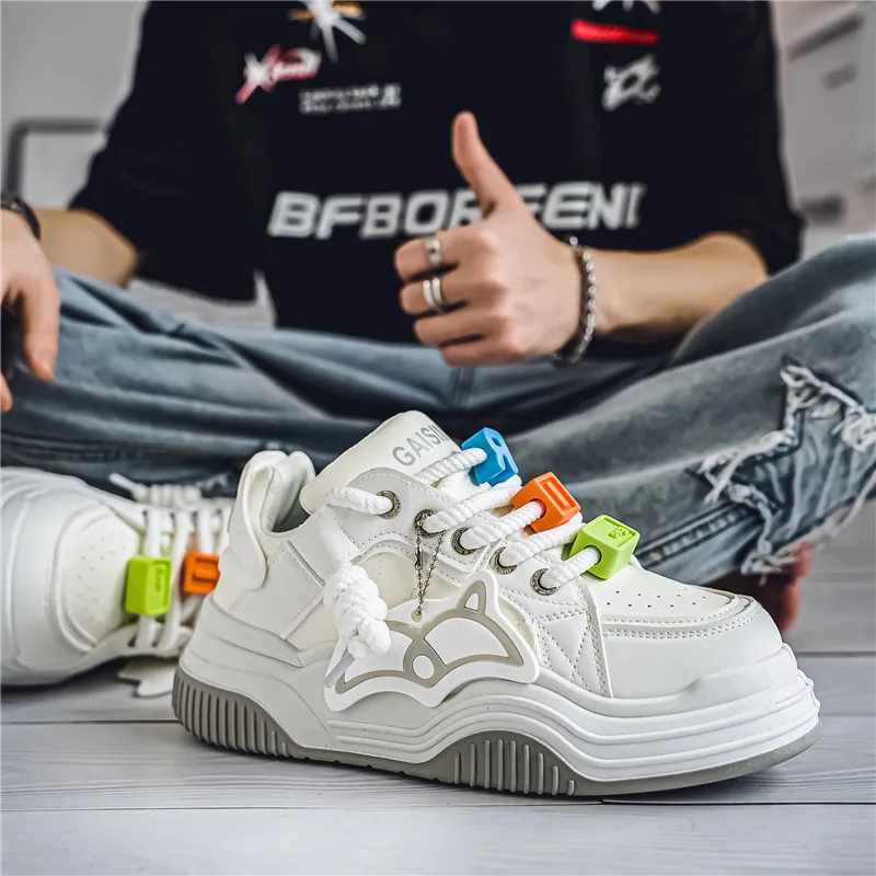 BINGO DUCK Coverage Mid Top Skateboard Shoes Men's-9