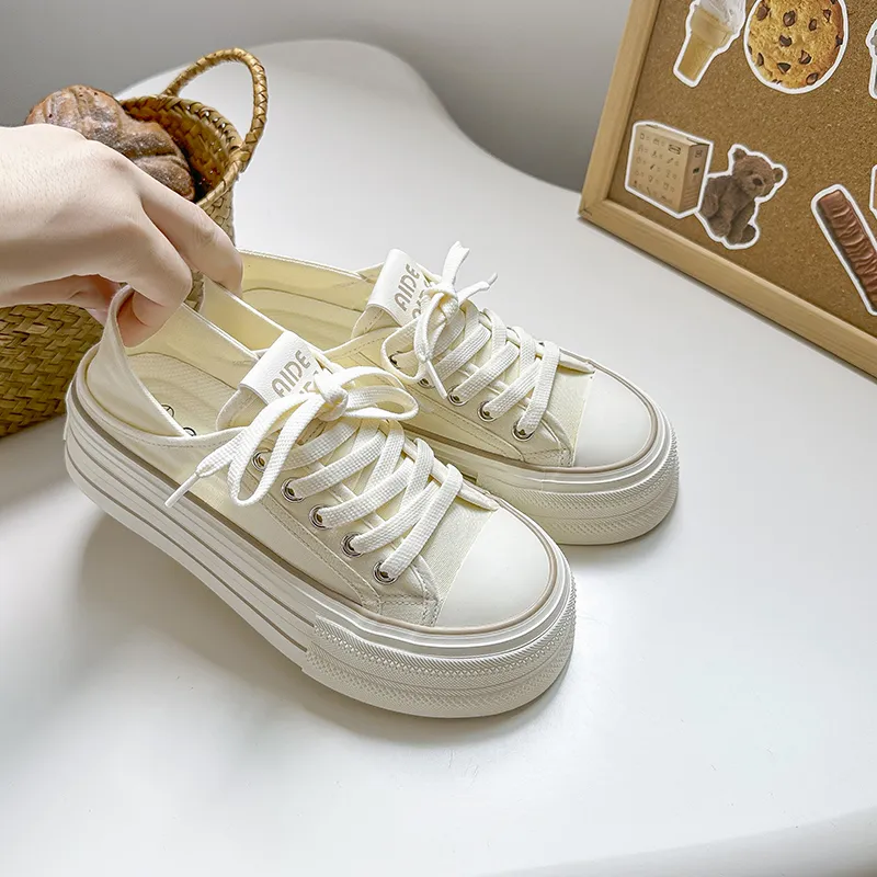 BINGO DUCK Slip Resistant And Breathable Low Top Skateboard Shoes Women's-19