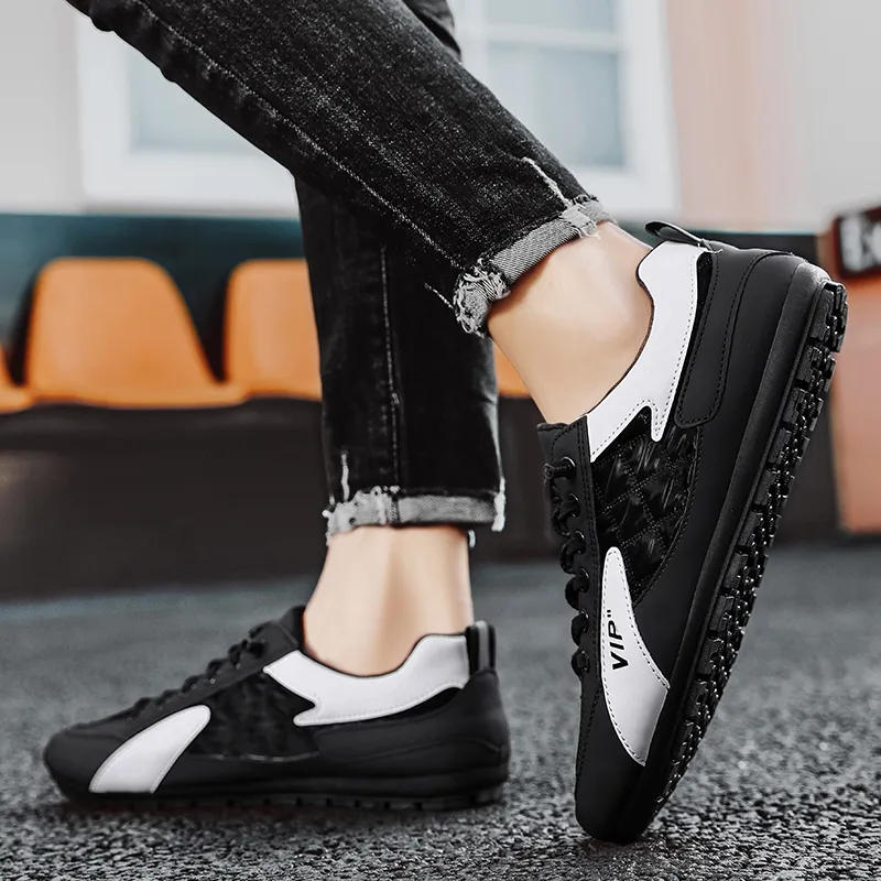 BINGO DUCK Shock Absorbers Slip Resistant Breathable Low Top Casual Shoes Men's-5