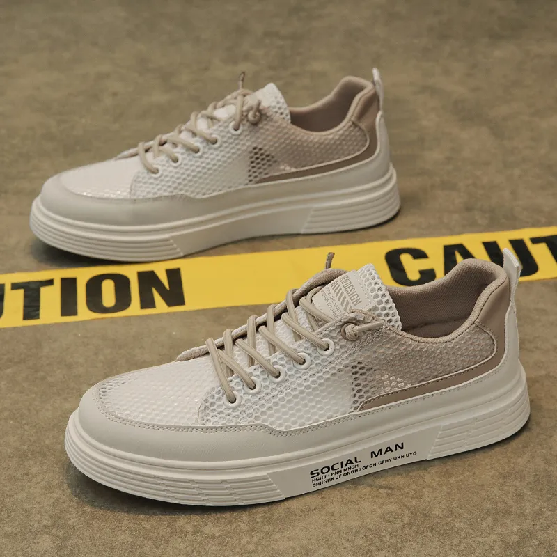 BINGO DUCK Slip Resistant Low Top Skateboard Shoes Men's-18