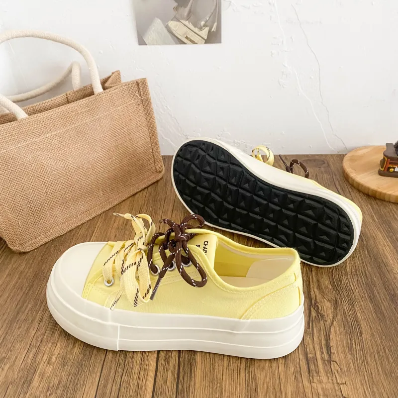 JimiXiong Slip Resistant, Abrasion Resistant, Breathable Low Top Canvas Shoes Women's-5