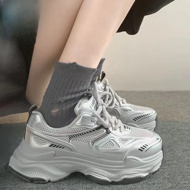 PARK DANCE Low Top Chunky Sneakers Women's-3