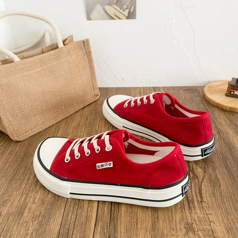 JimiXiong Low Top Canvas Shoes Women's-38