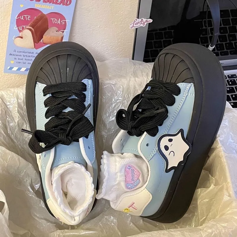 PARK DANCE Low Top Skateboard Shoes Women's-19