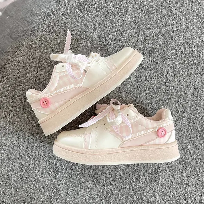 BINGO DUCK Slip Resistant Low Top Skateboard Shoes Women's-15