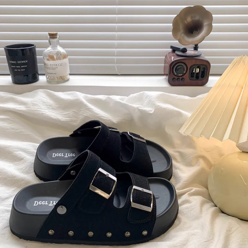 BINGO DUCK Odor Resistant Slide Slippers Women's-31