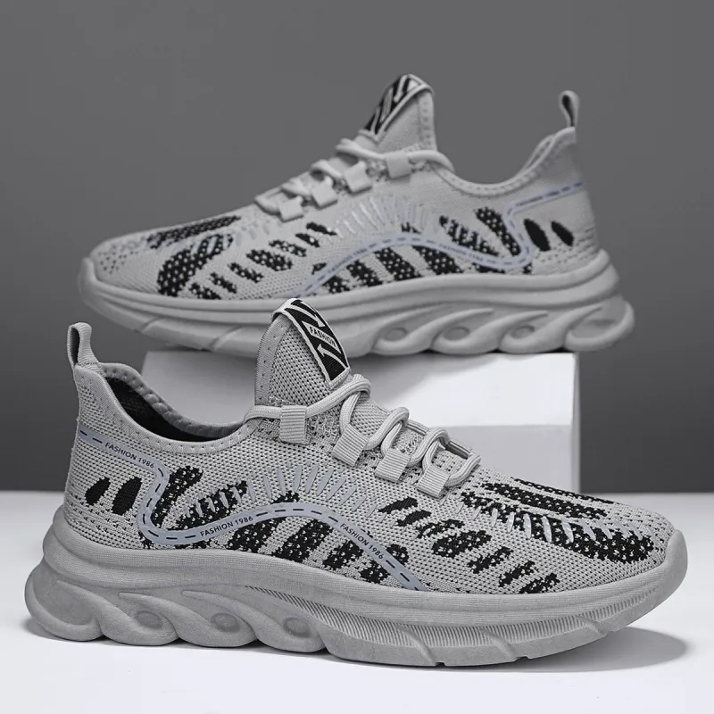 BINGO DUCK Coverage Breathable Low Top Chunky Sneakers Men's-2
