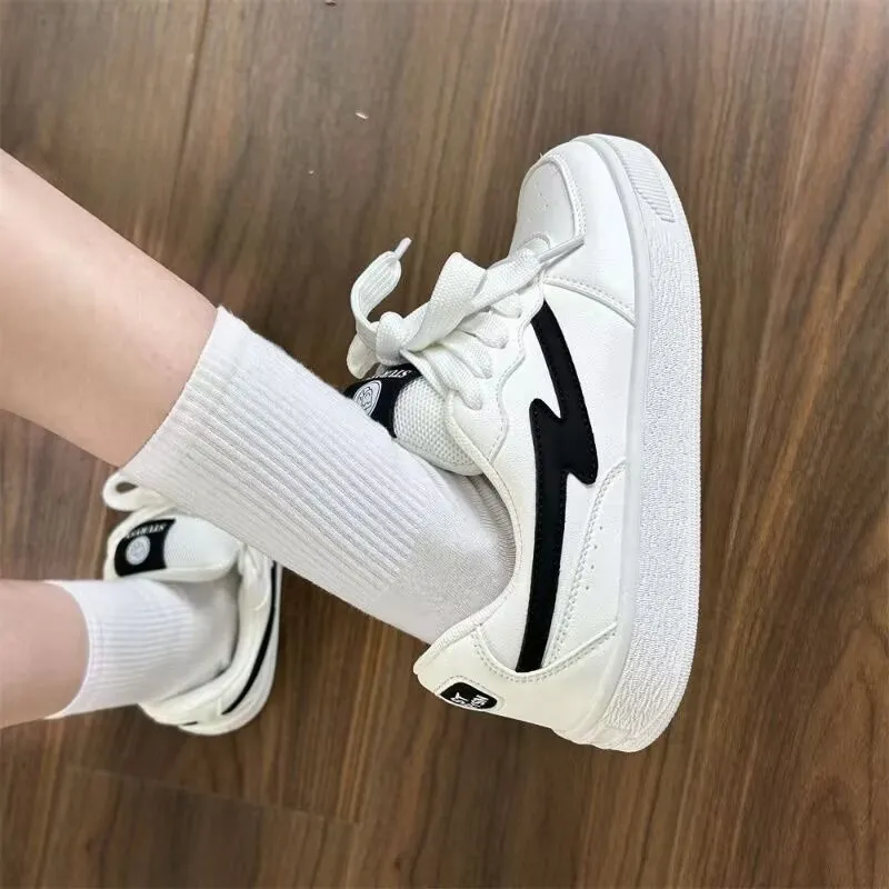 JimiXiong Height Increasing Low Top Skateboard Shoes Women's-2